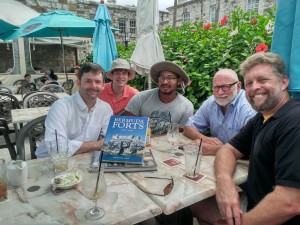 Hit and Run History crew with Dr. Edward Harris, Exec. Director of the Bermuda National Museum