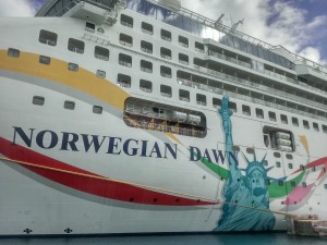 Norwegian Dawn at Kings Wharf, Bermuda